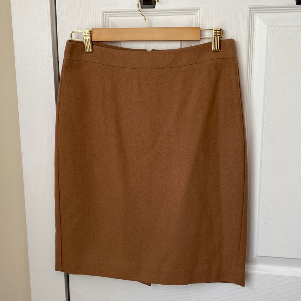 J Crew 100% Italian Wool Pencil Skirt